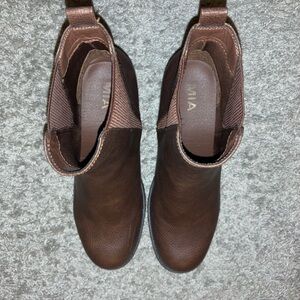 MIA Brown Ankle Boots
